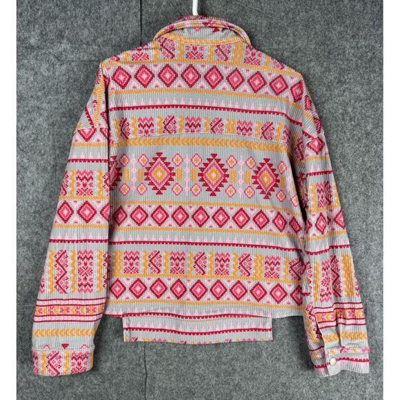 Savanna Jane Shacket Women's Large Aztec Southwest Button Up - Picture 3 of 10